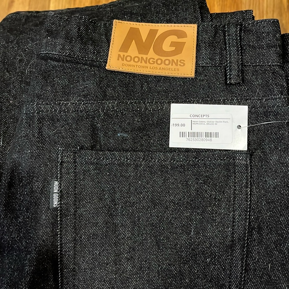Noon Goons Glasser Soft Black Jeans NORDSTROM NOONGOON - Size 32